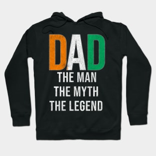 Ivorian Dad The Man The Myth The Legend - Gift for Ivorian Dad With Roots From Ivorian Hoodie